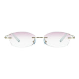 Metal Rectangle Eyeglasses