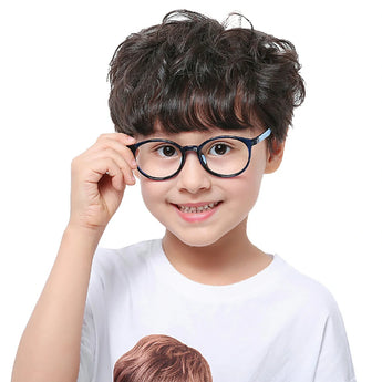 TR &Silica gel Oval Kid's Eyeglasses