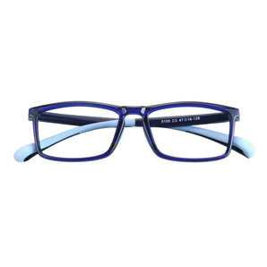 TR &Silica gel Rectangle Kid's Eyeglasses