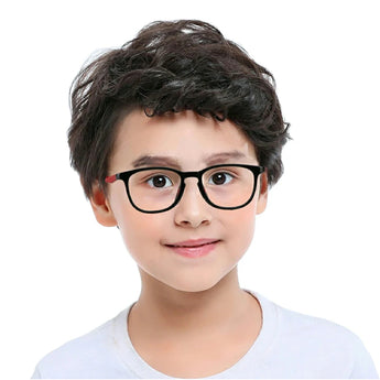 Eda TR & Silica Gel Rectangle Kid's Eyeglasses