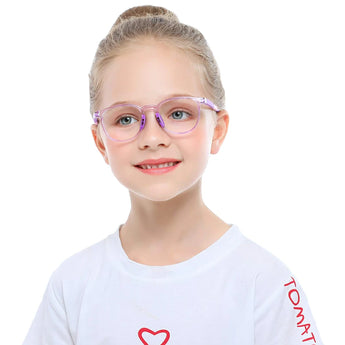 TR & Silica Gel Rectangle Kid's Eyeglasses