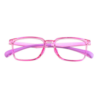 TR & Silica Gel Rectangle Kid's Eyeglasses