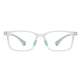 Yolande TR&Silica gel Rectangle Kid's Eyeglasses - LifeArtVision