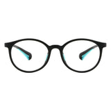 TR & Silica Gel Oval Kid's Eyeglasses