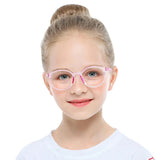 TR & Silica Gel Oval Kid's Eyeglasses