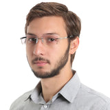 Metal Rectangle Eyeglasses
