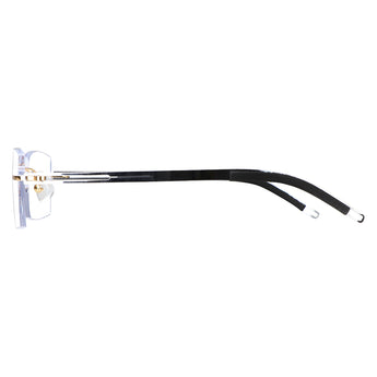 Ethan Metal Rectangle Rimless Eyeglasses - LifeArtVision