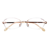 Metal Oval Eyeglasses