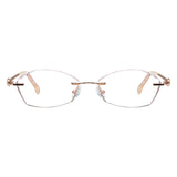 Metal Oval Eyeglasses