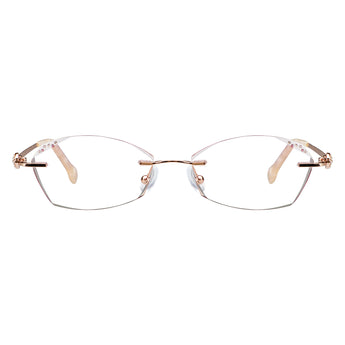 Metal Oval Eyeglasses