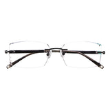 Brisa Metal Rectangle Eyeglasses - LifeArtVision