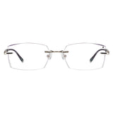 Brisa Metal Rectangle Eyeglasses - LifeArtVision