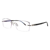 Brisa Metal Rectangle Eyeglasses - LifeArtVision