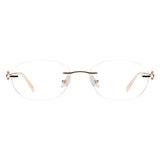 Metal Geometric Eyeglasses