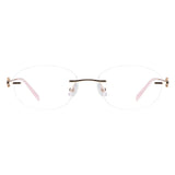Metal Geometric Eyeglasses
