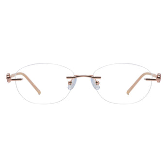 Metal Oval Eyeglasses