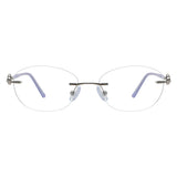 Metal Oval Eyeglasses