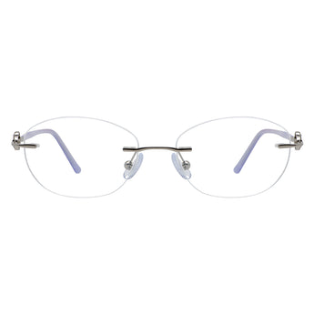 Metal Oval Eyeglasses