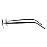 Lance Metal Rectangle Rimless Eyeglasses - LifeArtVision