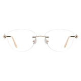 Metal Geometric Eyeglasses