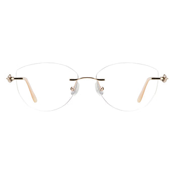 Metal Geometric Eyeglasses