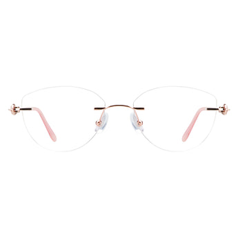 Metal Geometric Eyeglasses