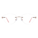 Metal Geometric Eyeglasses