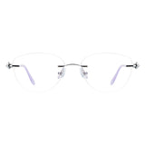 Metal Geometric Eyeglasses