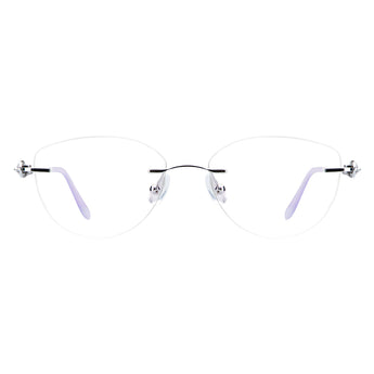 Metal Geometric Eyeglasses