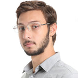 Metal Rectangle Eyeglasses
