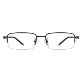 William Metal Rectangle Eyeglasses - LifeArtVision