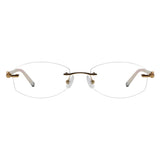 Amanda Metal Round Eyeglasses - LifeArtVision