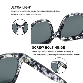 Amy Plastic Wayfarer Sunglasses - LifeArtVision
