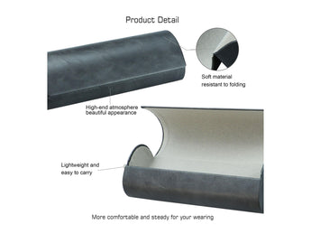 PU Leather Hard-Shell Eyeglass Case - LifeArtVision