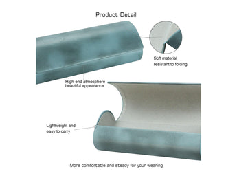 PU Leather Hard-Shell Eyeglass Case - LifeArtVision