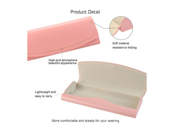 PU Leather Hard-Shell Eyeglass Case - LifeArtVision