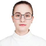 Metal Rectangle Eyeglasses