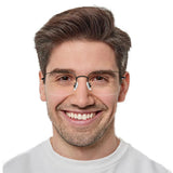 Metal Rectangle Eyeglasses