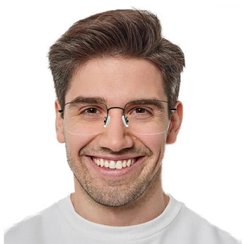 Metal Rectangle Eyeglasses