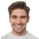 Metal Rectangle Eyeglasses