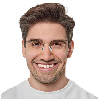 Metal Rectangle Eyeglasses