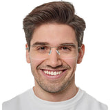 Metal Rectangle Eyeglasses