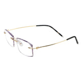 Metal Rectangle Eyeglasses