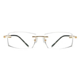 Metal Rectangle Eyeglasses