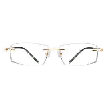 Metal Rectangle Eyeglasses