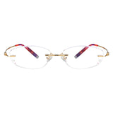 Grace Metal Rectangle Eyeglasses - LifeArtVision