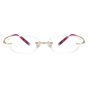 Grace Metal Rectangle Eyeglasses - LifeArtVision