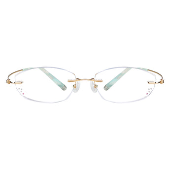 Grace Metal Rectangle Eyeglasses - LifeArtVision