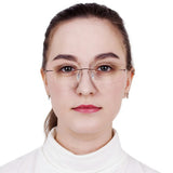 Albert Metal Rectangle Eyeglasses - LifeArtVision