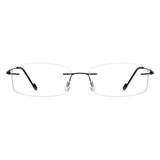 Albert Metal Rectangle Eyeglasses - LifeArtVision